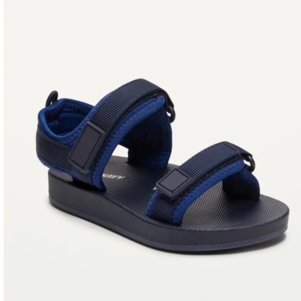 Old navy gender neutral double strap velcro closure sandal